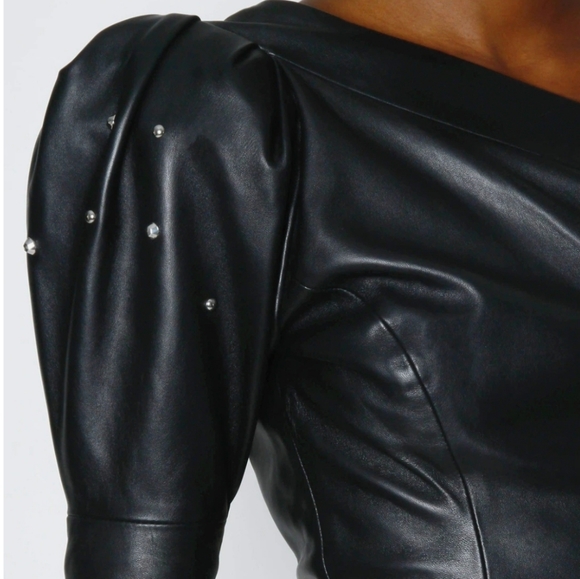 Skiim Italian leather dress - Picture 3 of 4
